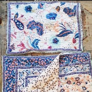 Anthropologie Santorini euro shams and 1 standard